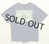 画像: 90'S TEXAS CHRISTIAN UNIVERSITY 両面プリント ポケット付き Tシャツ ネイビー (VINTAGE)