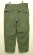 画像4: 60'S アメリカ軍 US ARMY "OG107" コットンサテン アルミジップ ベイカーパンツ W36L31 (VINTAGE)
