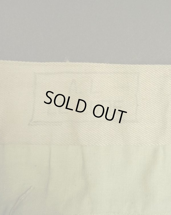 画像3: 50'S フランス軍 M52 プリーツ入り チノショーツ ベージュ (DEADSTOCK)