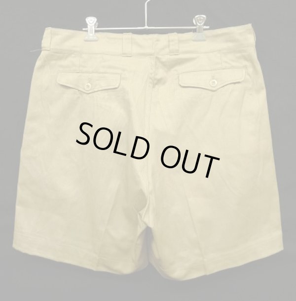 画像6: 50'S フランス軍 M52 プリーツ入り チノショーツ ベージュ (DEADSTOCK)