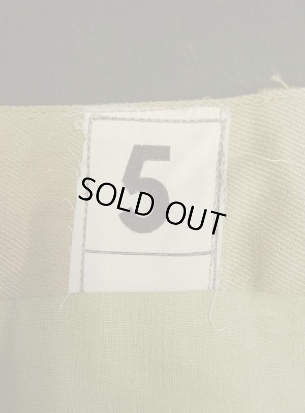 画像2: 50'S フランス軍 M52 プリーツ入り チノショーツ ベージュ (DEADSTOCK)