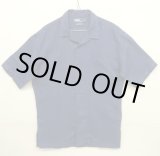 画像: 90'S RALPH LAUREN "CLAYTON" リネン/コットン 半袖 オープンカラーシャツ ネイビー (VINTAGE)