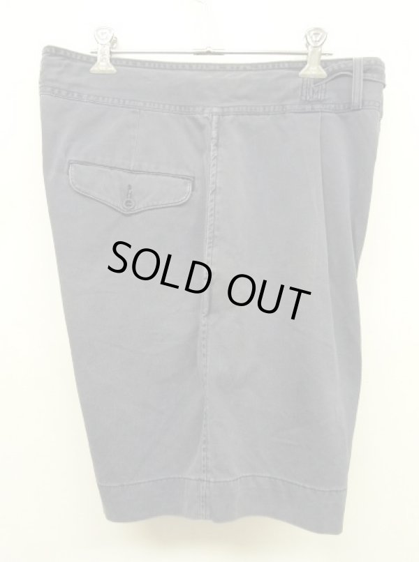 画像6: 90'S RRL 初期 三ツ星タグ ベルト付き プリーツ入り チノショーツ ネイビー USA製 (VINTAGE)