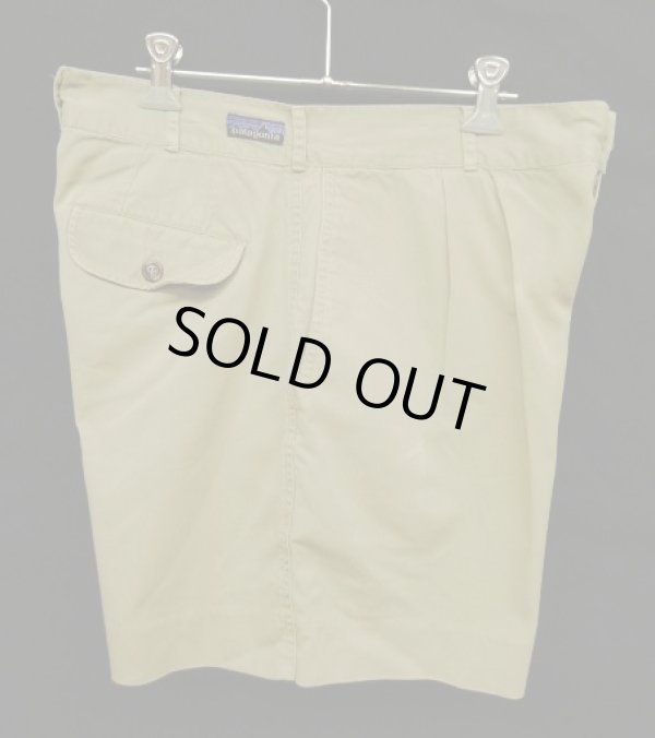 画像4: 80'S PATAGONIA "Rマーク無しタグ" ツープリーツ チノショーツ ベージュ (VINTAGE)