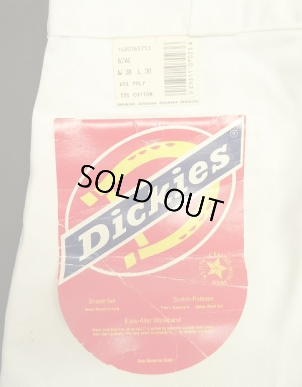 画像4: 80'S DICKIES 874 チビタグ ワークパンツ ホワイト W38L30 USA製 (DEADSTOCK)