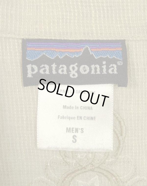 画像2: 05'S PATAGONIA "RHYTHM" ヘンプ/ポリ 刺繍入り 半袖 オープンカラーシャツ (VINTAGE)