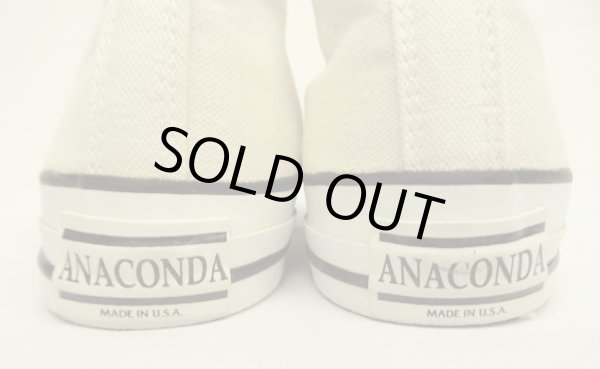画像4: 90'S CONVERSE x ANACONDA SPORTS キャンバス スニーカー ホワイト 箱付き USA製 (DEADSTOCK)