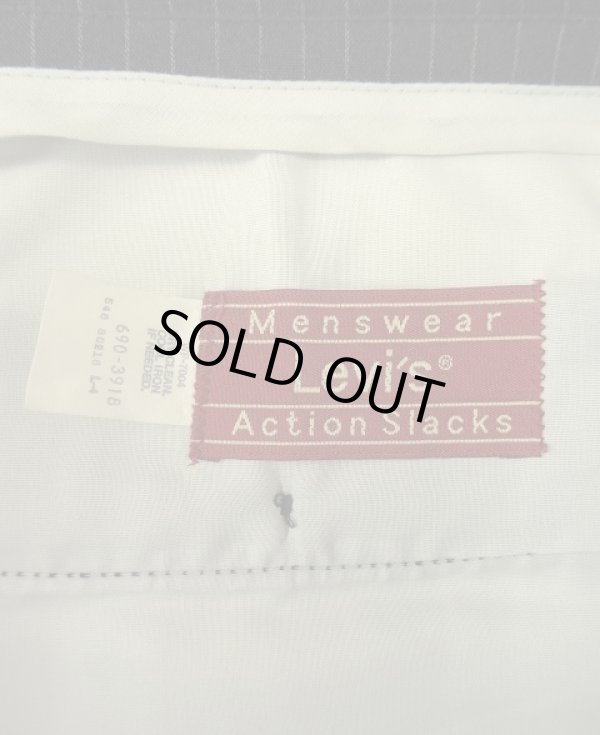 画像2: 80'S LEVIS "ACTION SLACKS" スラックス ストライプ TALONジップ (VINTAGE)