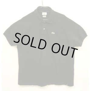 画像: 80'S CHEMISE LACOSTE ポロシャツ ブラック フランス製 (VINTAGE)