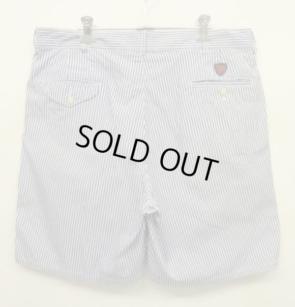 画像6: 90'S RALPH LAUREN ツープリーツ ショーツ ストライプ TALONジップ USA製 (VINTAGE)