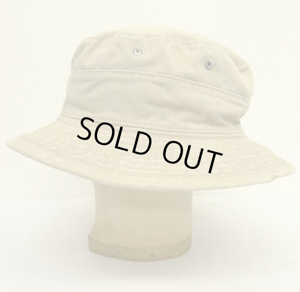 画像4: 90'S RALPH LAUREN ロゴ刺繍 バケットハット ベージュ USA製 (VINTAGE)