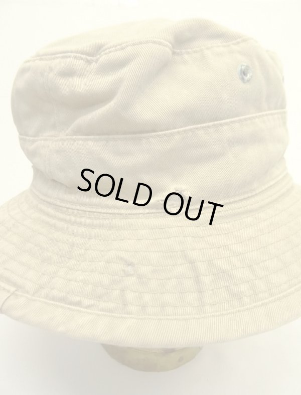 画像7: 90'S RALPH LAUREN ロゴ刺繍 バケットハット ベージュ USA製 (VINTAGE)