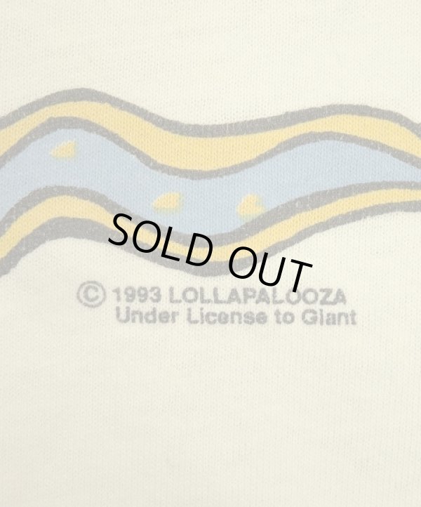 画像3: 90'S LOLLAPALOOZA '93 シングルステッチ 両面プリント 半袖 Tシャツ ホワイト (VINTAGE)