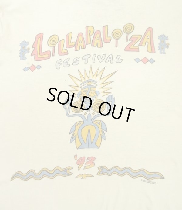 画像2: 90'S LOLLAPALOOZA '93 シングルステッチ 両面プリント 半袖 Tシャツ ホワイト (VINTAGE)