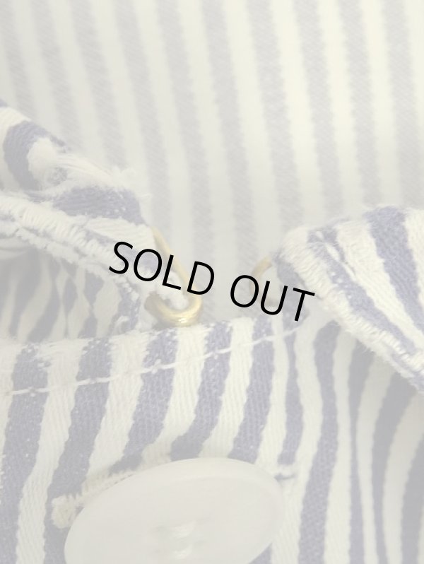 画像4: 60'S ジャーマンワーク ワークジャケット カバーオール ストライプ (VINTAGE)