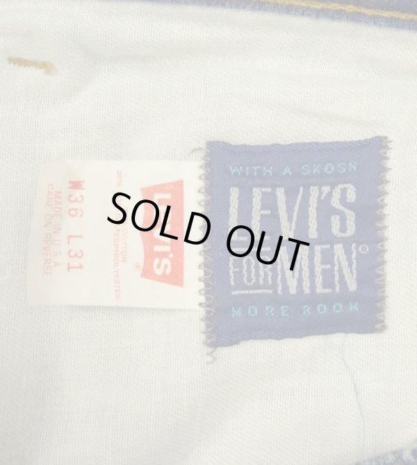 画像2: 80'S LEVIS FOR MEN 黒タブ デニム インディゴ USA製 W36L31 (VINTAGE)