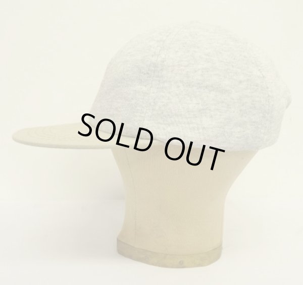 画像4: 90'S J.CREW 旧タグ スウェット/ツイル 6パネルキャップ アッシュグレー/ベージュ (DEADSTOCK)