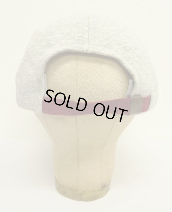 画像5: 90'S J.CREW 旧タグ スウェット/ツイル 6パネルキャップ アッシュグレー/バーガンディ (DEADSTOCK)