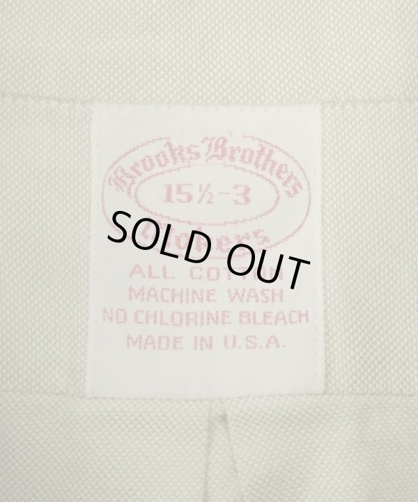 画像2: 70'S BROOKS BROTHERS "MAKERS" 6ボタン オックスフォード BDシャツ ベージュ USA製 (VINTAGE)