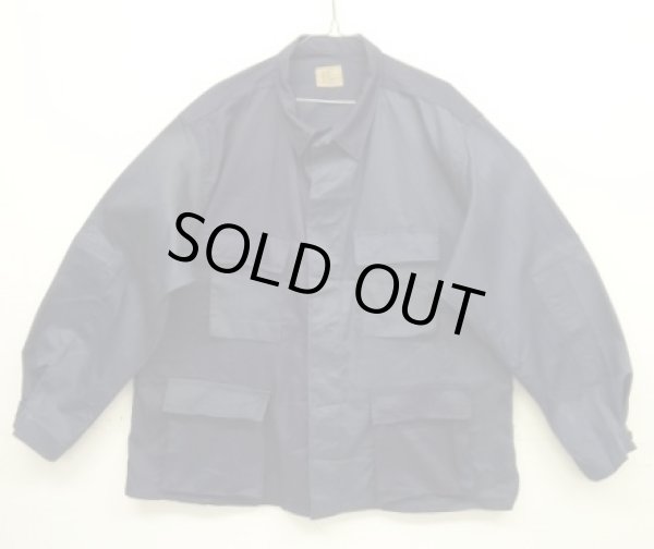 画像1: アメリカ軍 "VITIN GARMENT MFG CORP製" BDUジャケット ネイビー/ツートンカラー XL-R (DEADSTOCK)