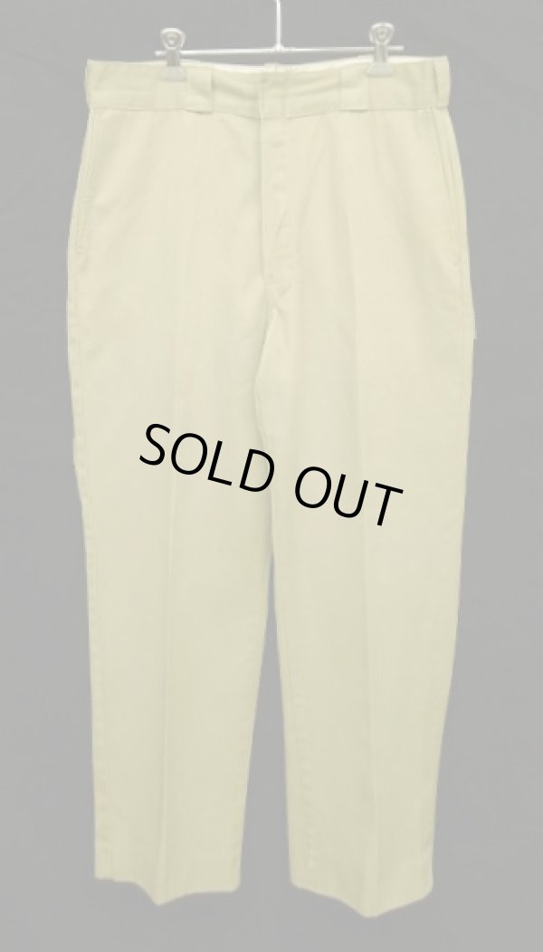 画像5: 70'S DICKIES 874 チビタグ ワークパンツ TALONアルミジップ ベージュ W33L32 USA製 (VINTAGE)