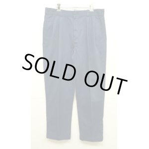 画像: 80'S DICKIES チビタグ ツープリーツ ワークパンツ ネイビー W34L30 USA製 (VINTAGE)