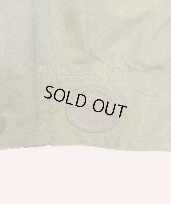 画像4: 90'S BARBOUR 3クレスト 旧タグ "WAX COTTON BLOUSON" 襟レザー ショート丈 オイルドジャケット オリーブ イングランド製 (VINTAGE)