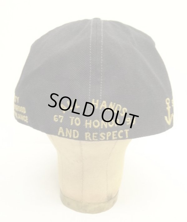 画像4: RRL 刺繍入り ウール ミリタリーキャップ ダークネイビー (USED)