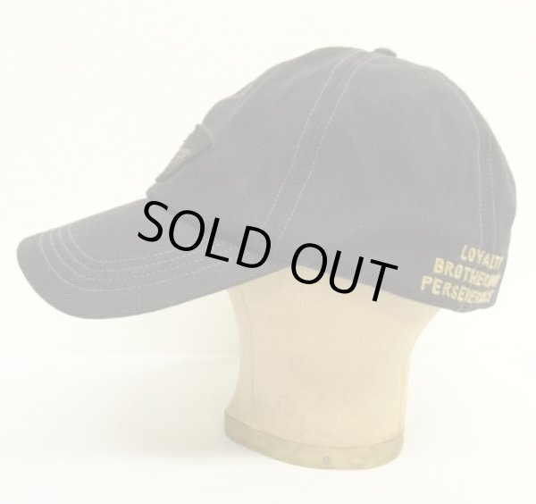 画像3: RRL 刺繍入り ウール ミリタリーキャップ ダークネイビー (USED)