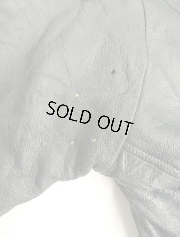 画像3: 70'S フランス軍 前期型 レザー パイロットジャケット ダークネイビー (VINTAGE)