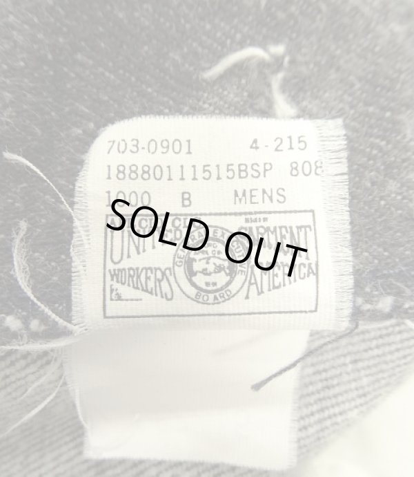 画像3: 80'S LL Bean "先染めブラック" ボタンフライ デニム ブラック USA製 (VINTAGE)