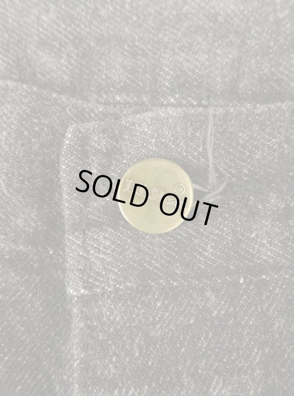 画像4: 80'S LL Bean "先染めブラック" ボタンフライ デニム ブラック USA製 (VINTAGE)