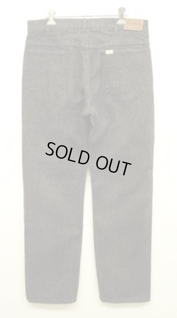 画像5: 80'S LL Bean "先染めブラック" ボタンフライ デニム ブラック USA製 (VINTAGE)