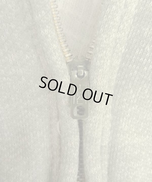 画像3: 70'S MAVERICK 裏サーマル フルジップ スウェットパーカー IDEALアルミジップ ヘザーグレー USA製 (VINTAGE)