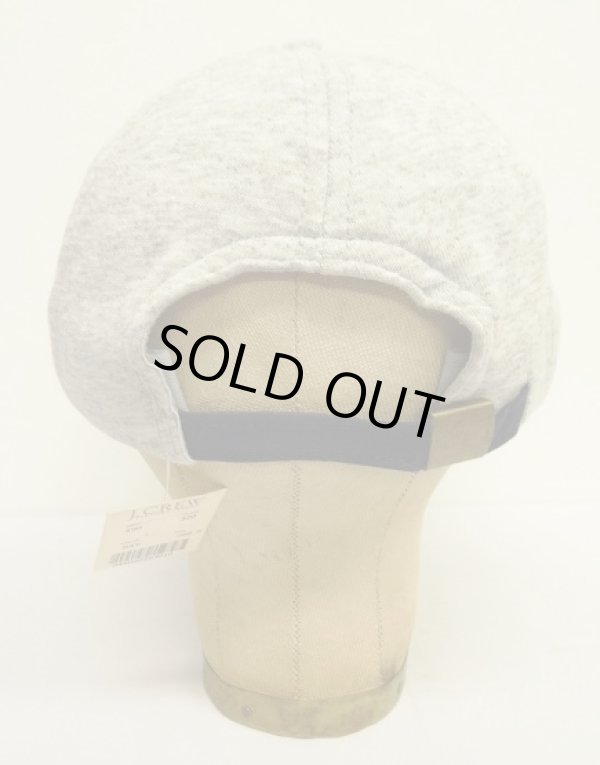 画像4: 90'S J.CREW 旧タグ スウェット/ツイル 6パネルキャップ アッシュグレー/ネイビー (DEADSTOCK)