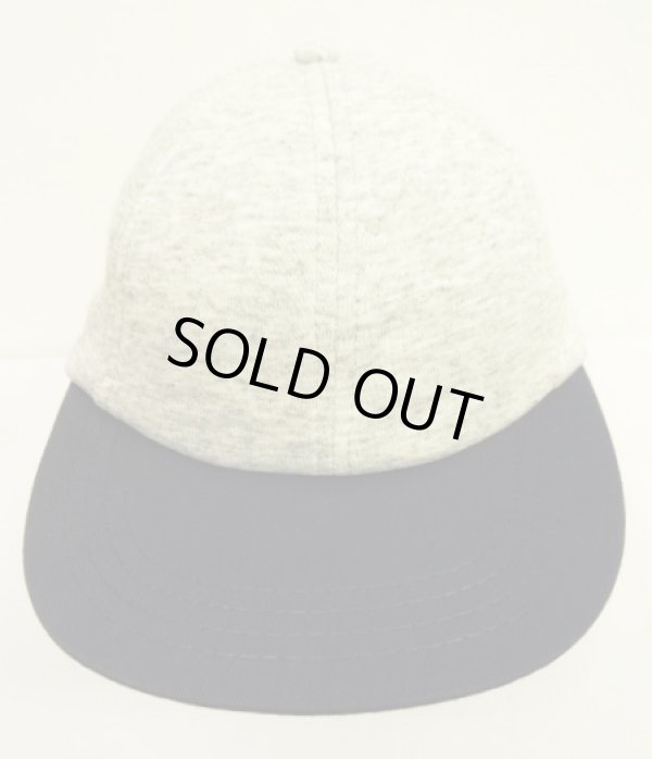 画像2: 90'S J.CREW 旧タグ スウェット/ツイル 6パネルキャップ アッシュグレー/ネイビー (DEADSTOCK)