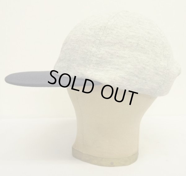 画像3: 90'S J.CREW 旧タグ スウェット/ツイル 6パネルキャップ アッシュグレー/ネイビー (DEADSTOCK)