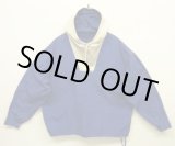 画像: 90'S J.CREW 旧タグ コットン カラーブロック アノラックパーカー ホワイト/ブルー (VINTAGE)
