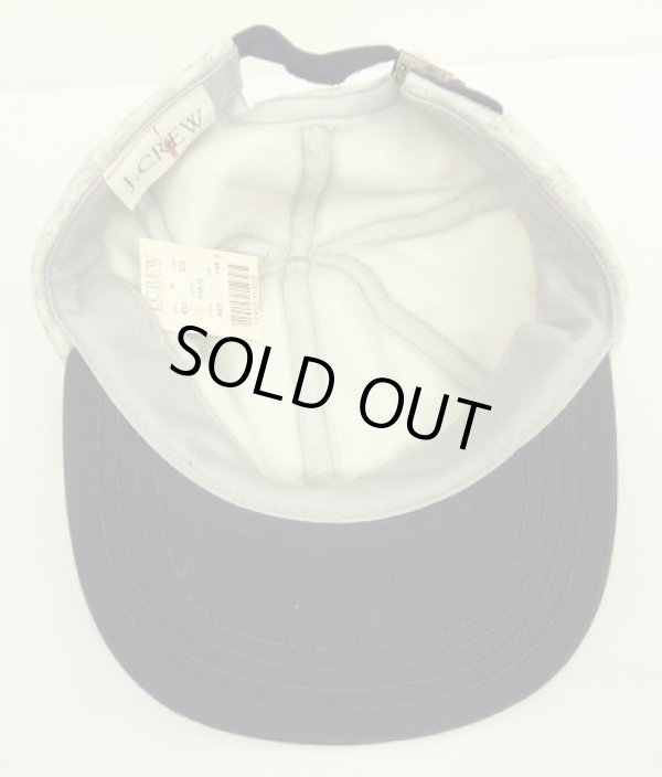 画像5: 90'S J.CREW 旧タグ スウェット/ツイル 6パネルキャップ アッシュグレー/ネイビー (DEADSTOCK)