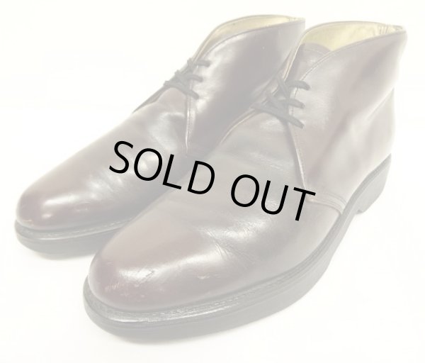 画像1: 80'S MASON レザー ポストマン チャッカブーツ レッドブラウン USA製 (VINTAGE)