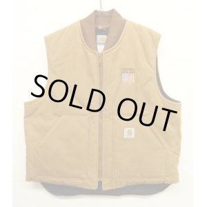 画像: 00'S CARHARTT 裏地キルティング ダックベスト ブラウン USA製 (VINTAGE)