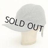 画像: 90'S J.CREW 旧タグ 耳当て付き ウールキャップ グレー USA製 (DEADSTOCK)