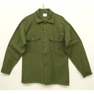 画像: 60'S アメリカ軍 US ARMY "OG107" コットンサテン ユーティリティシャツ (DEADSTOCK)