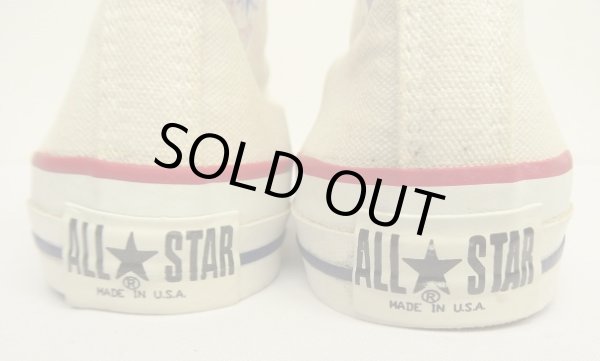 画像3: 90'S CONVERSE "ALL STAR HI" キャンバス スニーカー ホワイト USA製 (VINTAGE)