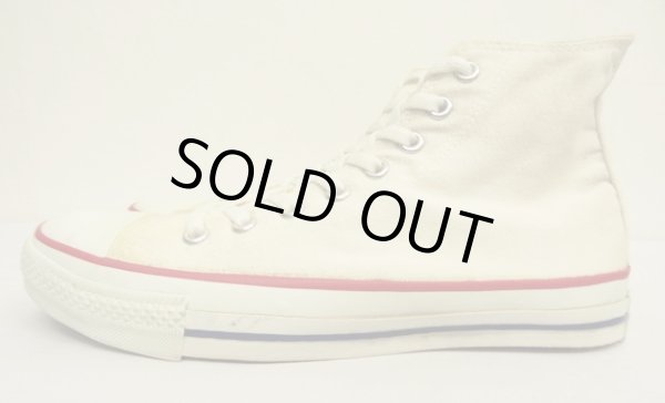 画像2: 90'S CONVERSE "ALL STAR HI" キャンバス スニーカー ホワイト USA製 (VINTAGE)
