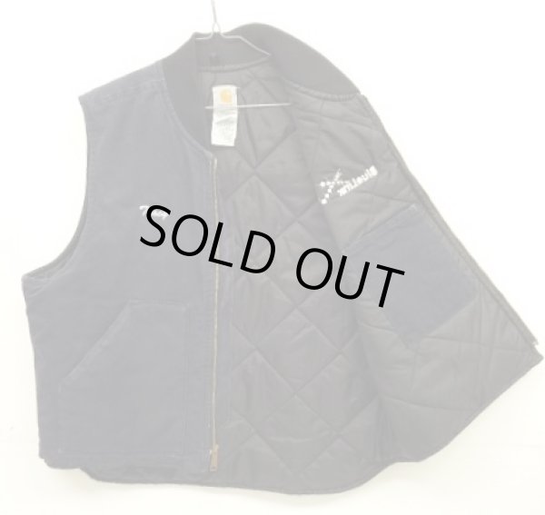 画像5: 00'S CARHARTT 裏地キルティング ダックベスト ネイビー USA製 (VINTAGE)