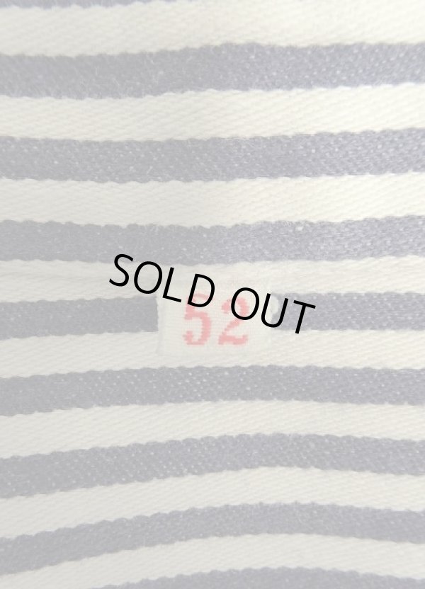 画像2: 50'S ユーロワーク Vポケット ショート丈 ワークジャケット カバーオール ストライプ (VINTAGE)