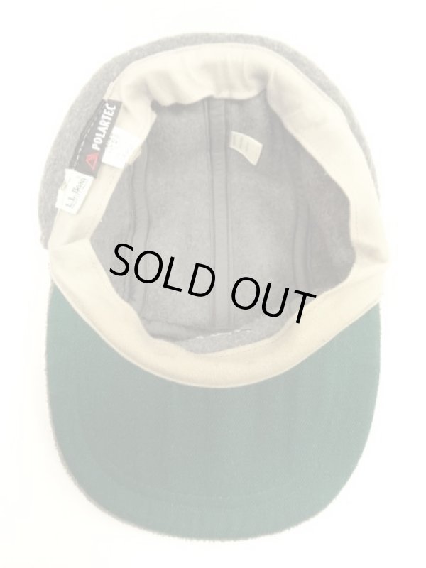 画像9: 90'S LL Bean "POLARTEC" 筆記体ロゴ 耳当て付き フリース ロングビルキャップ グレー USA製 (VINTAGE)