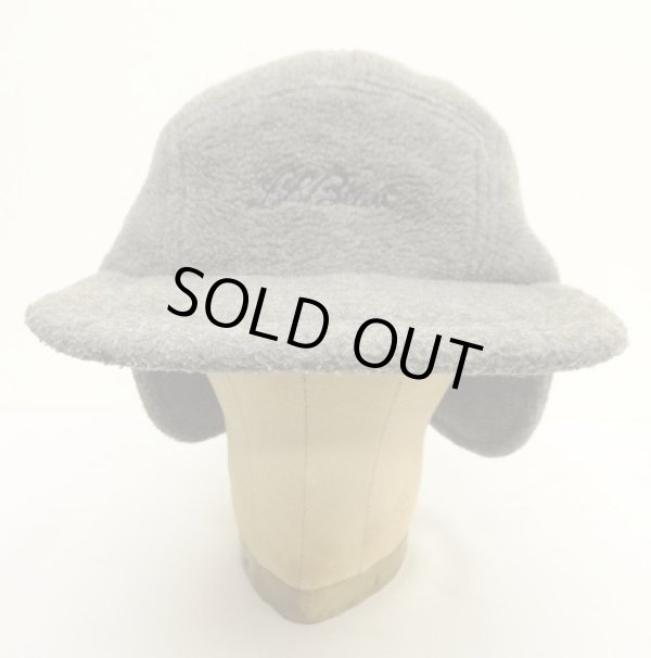 画像2: 90'S LL Bean "POLARTEC" 筆記体ロゴ 耳当て付き フリース ロングビルキャップ グレー USA製 (VINTAGE)