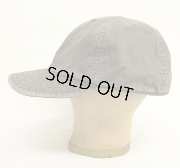 画像3: RRL ヘリンボーンツイル ミリタリーキャップ フェードブラック (USED)